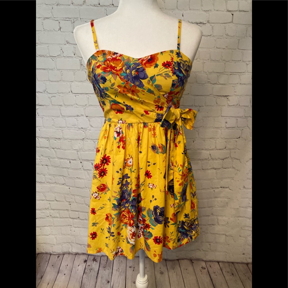 Yellow floral Dress: Love Tease “Junior Size 3”